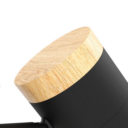 Eglo - Lámpara de mesa LED 2xGU10/4,5W/230V 3000K negro/marrón