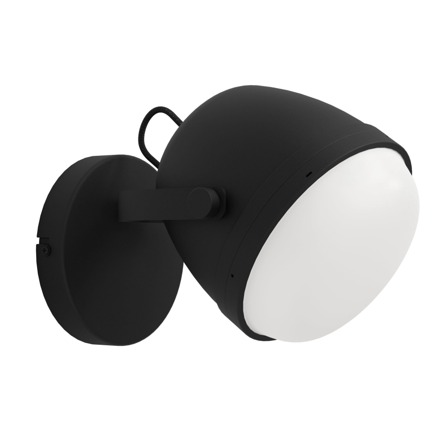 Eglo - Aplique 1xE27/28W/230V negro
