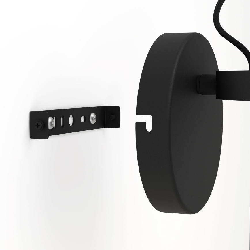 Eglo - Aplique 1xE27/28W/230V negro