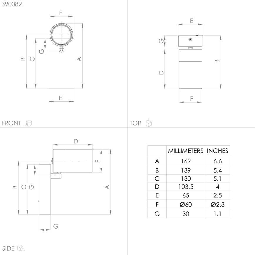 Eglo - Foco LED de pared 1xGU10/4,5W/230V 3000K negro/dorado