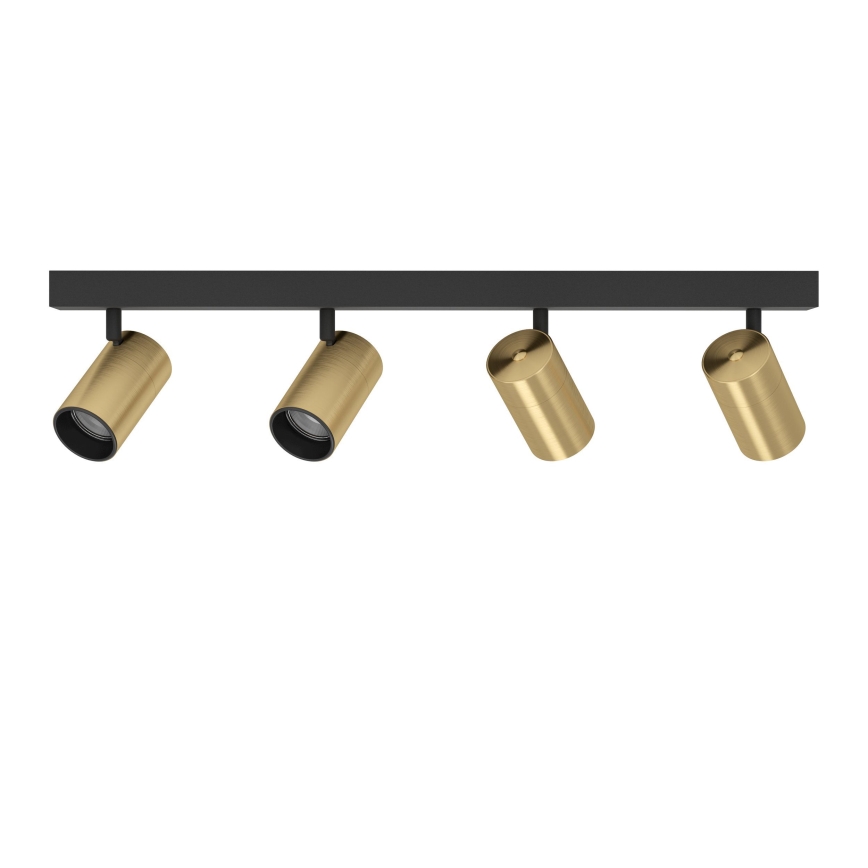 Eglo - Foco LED 4xGU10/4,5W/230V 3000K negro/dorado