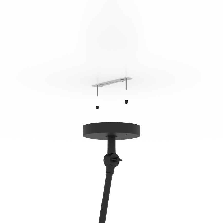 Eglo - Lámpara colgante 1xE27/40W/230V negro