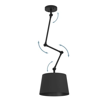 Eglo - Lámpara colgante 1xE27/40W/230V negro
