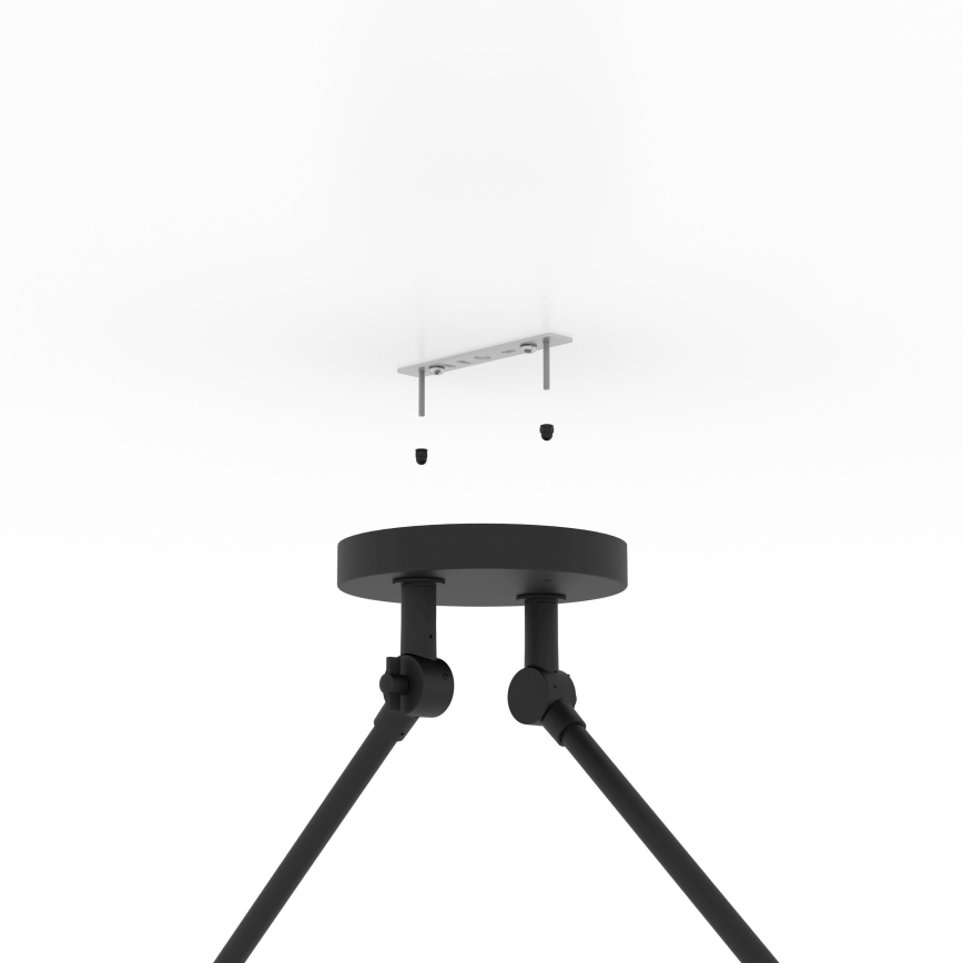 Eglo - Lámpara colgante 2xE27/40W/230V negro