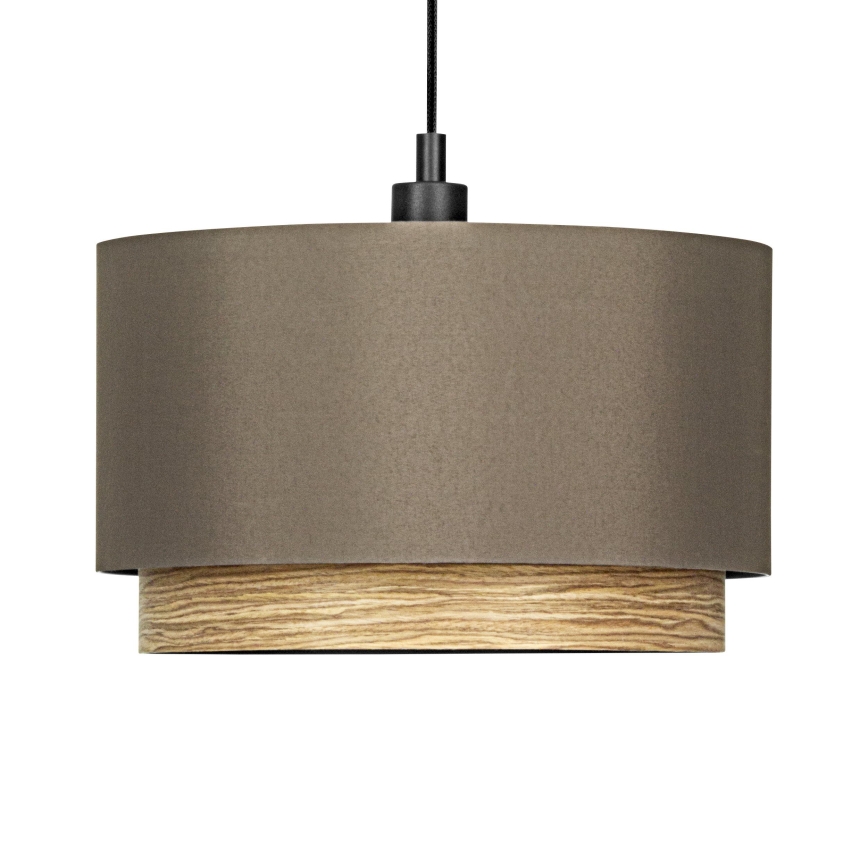 Eglo - Lámpara colgante 1xE27/40W/230V marrón