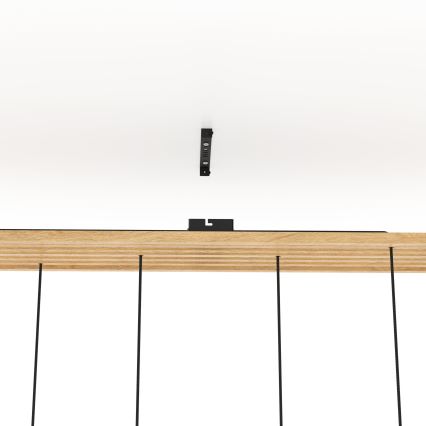 Eglo - Lámpara colgante 6xE27/40W/230V negro/marrón