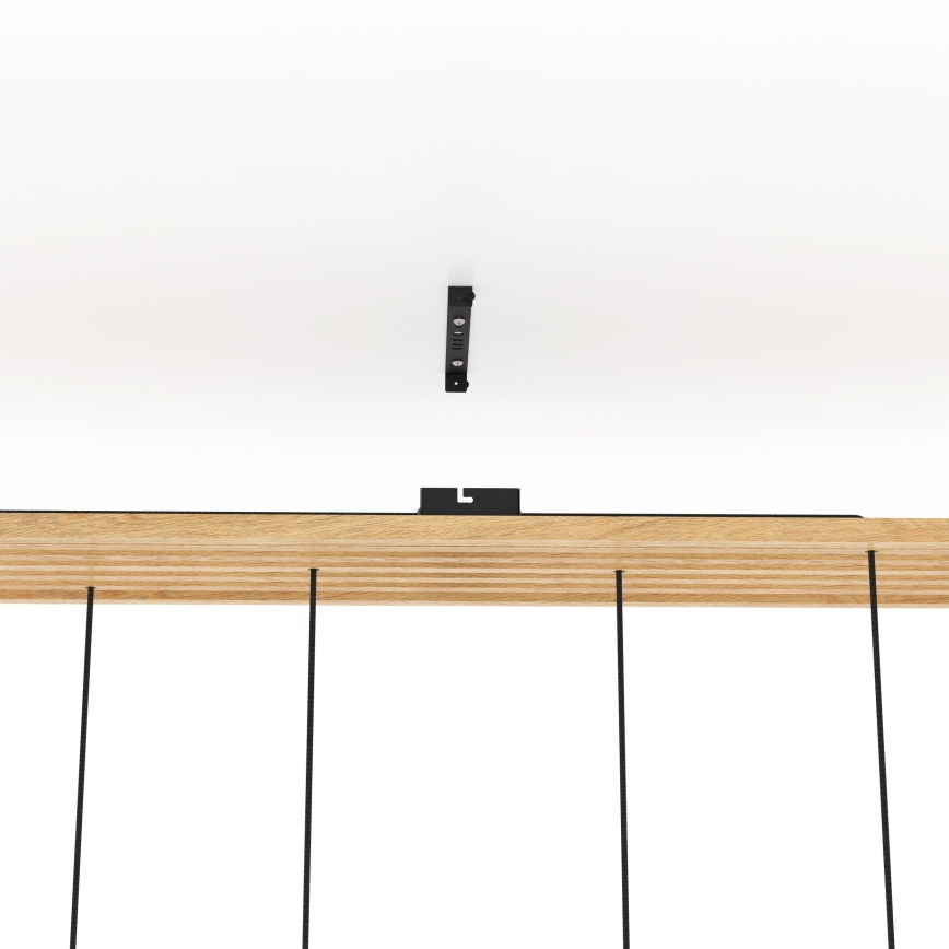 Eglo - Lámpara colgante 6xE27/40W/230V negro/marrón
