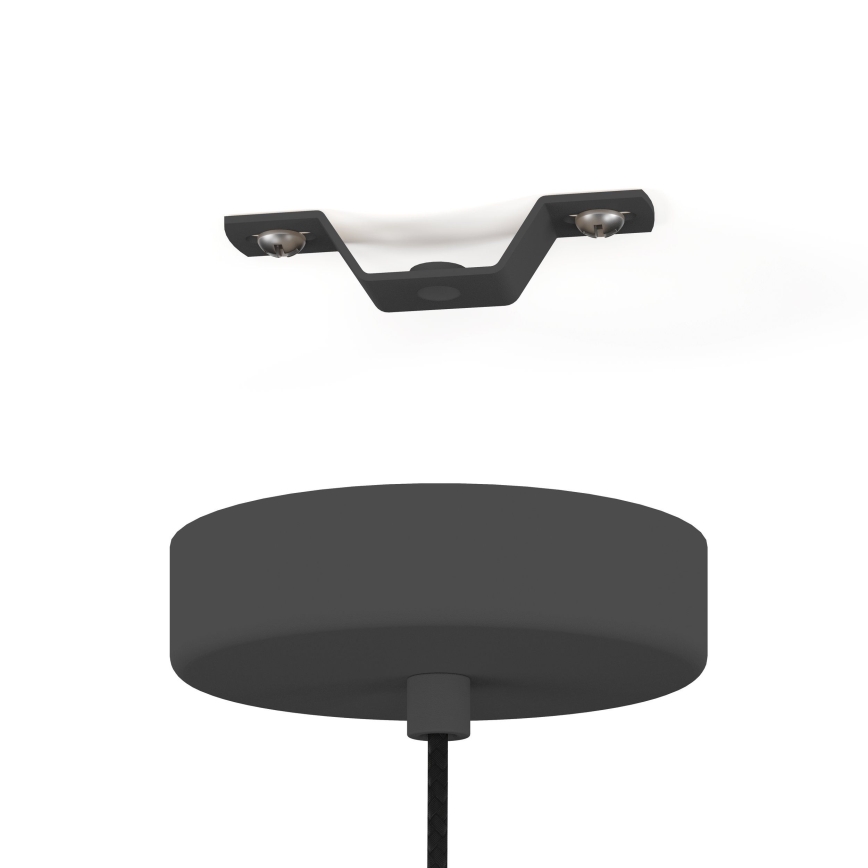 Eglo - Lámpara colgante 1xE27/40W/230V negro