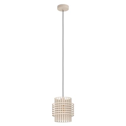 Eglo - Lámpara colgante 1xE27/40W/230V diá. 21 cm color crema