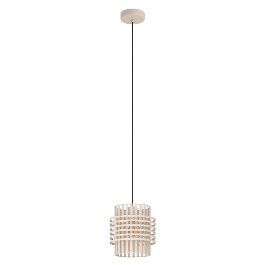 Eglo - Lámpara colgante 1xE27/40W/230V diá. 21 cm color crema