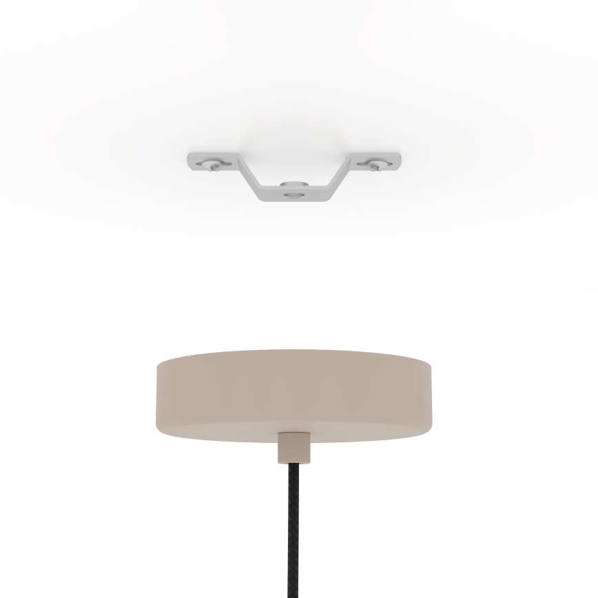 Eglo - Lámpara colgante 1xE27/40W/230V diá. 21 cm color crema