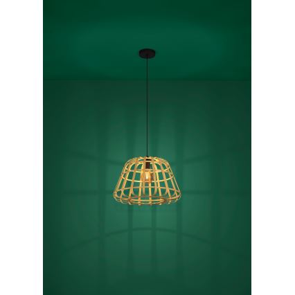 Eglo - Lámpara colgante 1xE27/40W/230V diá. 50 cm bambú