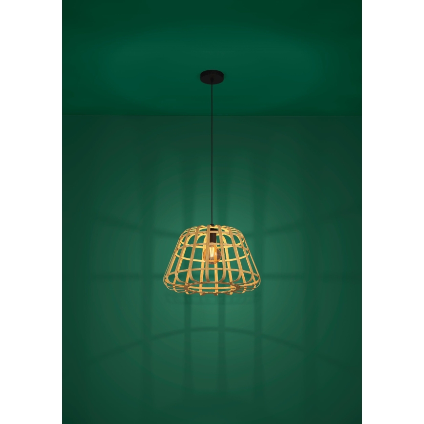 Eglo - Lámpara colgante 1xE27/40W/230V diá. 50 cm bambú