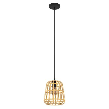 Eglo - Lámpara colgante 1xE27/40W/230V diá. 24 cm bambú