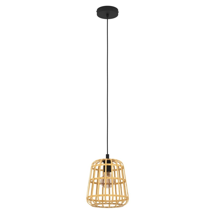 Eglo - Lámpara colgante 1xE27/40W/230V diá. 24 cm bambú