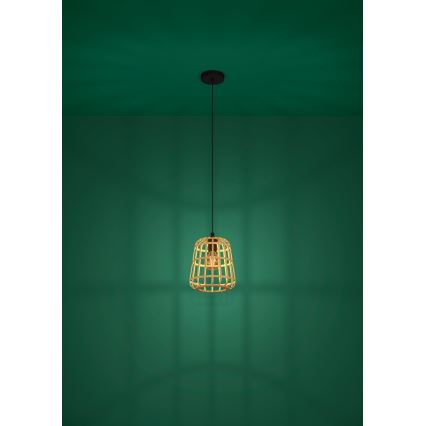 Eglo - Lámpara colgante 1xE27/40W/230V diá. 24 cm bambú