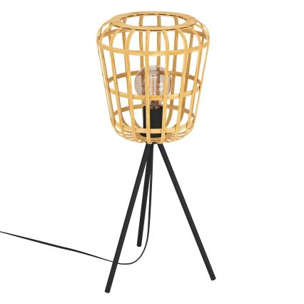 Eglo - Lámpara de mesa 1xE27/40W/230V bambú