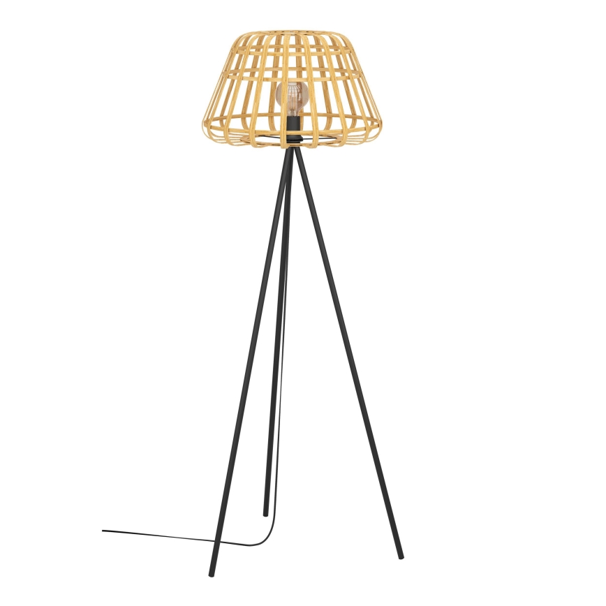 Eglo - Lámpara de pie 1xE27/40W/230V bambú