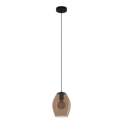 Eglo - Lámpara colgante 1xE27/40W/230V marrón