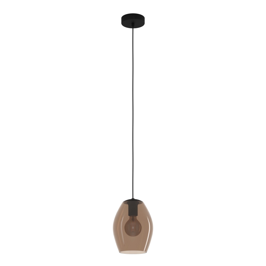 Eglo - Lámpara colgante 1xE27/40W/230V marrón