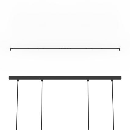 Eglo - Lámpara colgante 4xE27/40W/230V negro/marrón