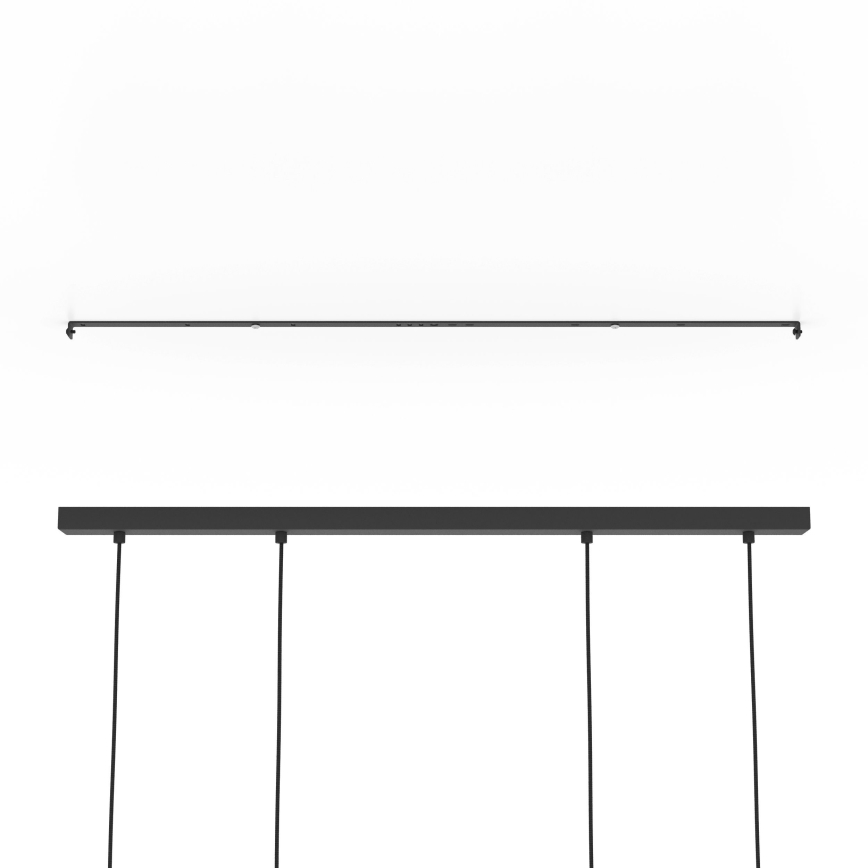 Eglo - Lámpara colgante 4xE27/40W/230V negro/marrón