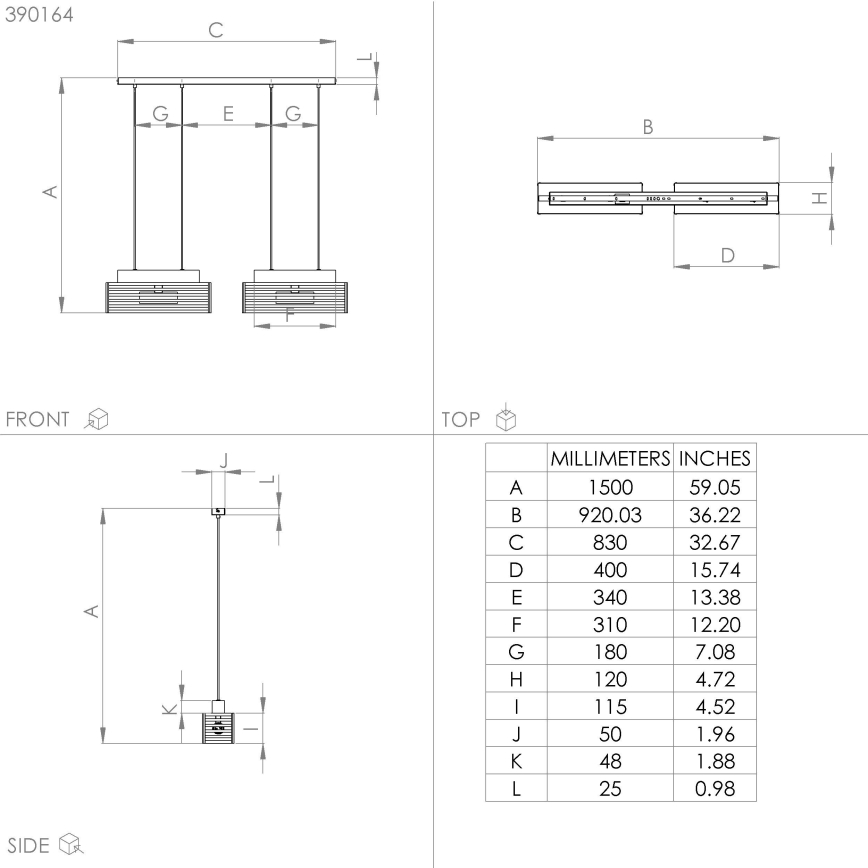 Eglo - Lámpara colgante 4xE27/40W/230V negro/marrón