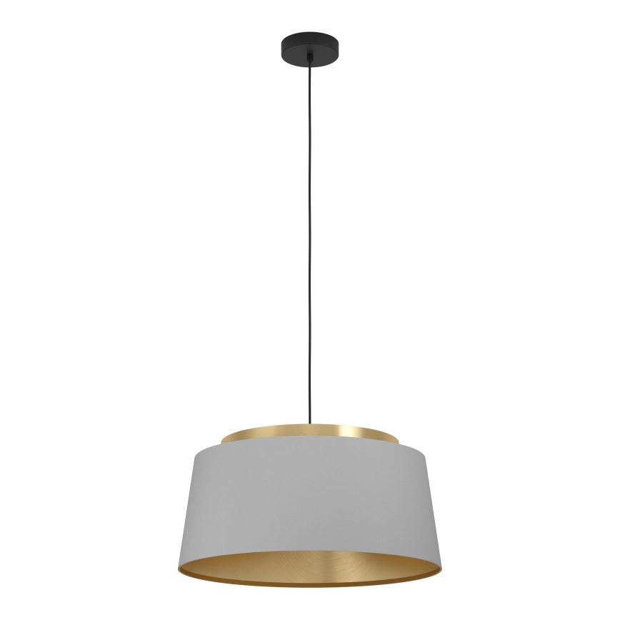 Eglo - Lámpara colgante 3xE27/40W/230V gris/dorado