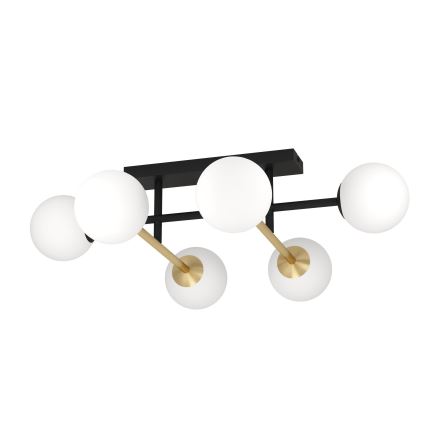 Eglo - Lámpara de techo 6xE14/40W/230V dorado/negro