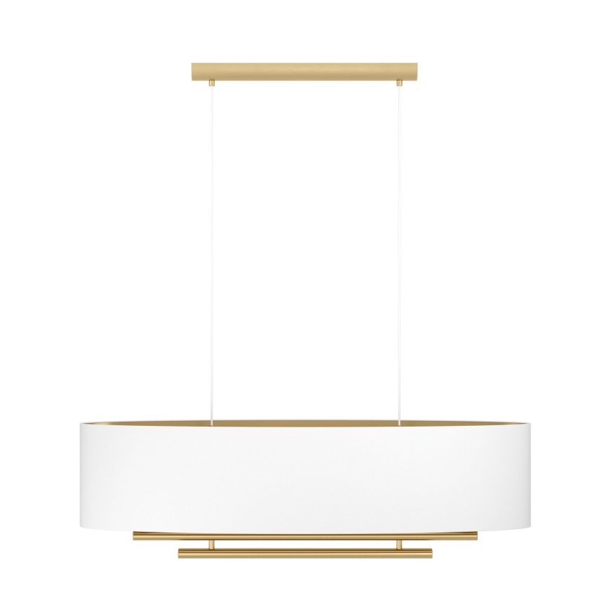 Eglo - Lámpara colgante 4xE27/40W/230V blanco/dorado