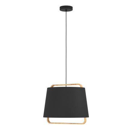 Eglo - Lámpara colgante 1xE27/40W/230V negro