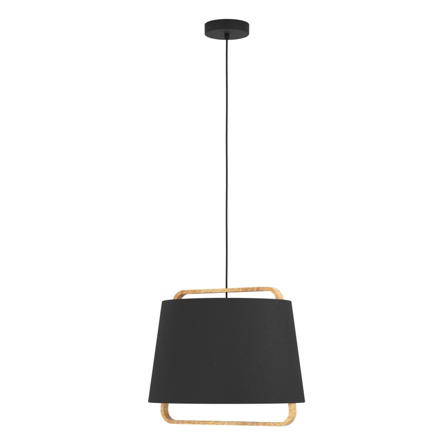 Eglo - Lámpara colgante 1xE27/40W/230V negro