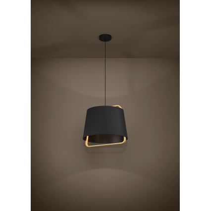Eglo - Lámpara colgante 1xE27/40W/230V negro