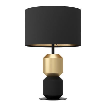 Eglo - Lámpara de mesa 1xE27/40W/230V negro/dorado
