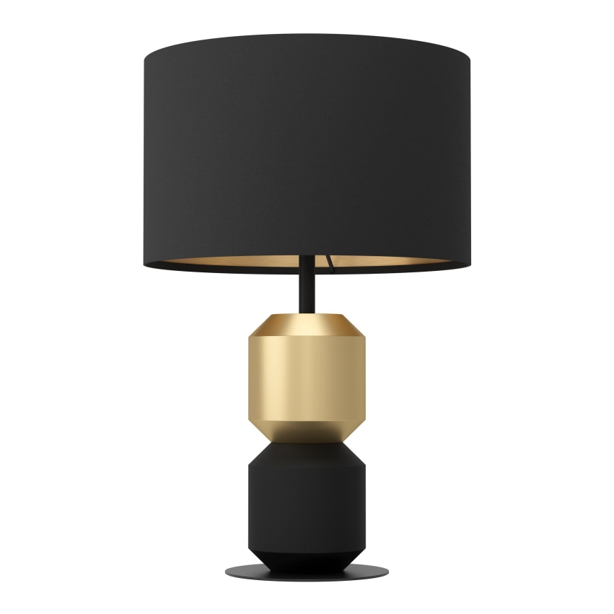 Eglo - Lámpara de mesa 1xE27/40W/230V negro/dorado