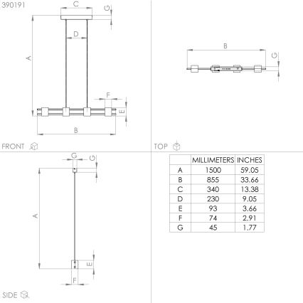 Eglo - Lámpara colgante 4xE27/40W/230V negro/marrón