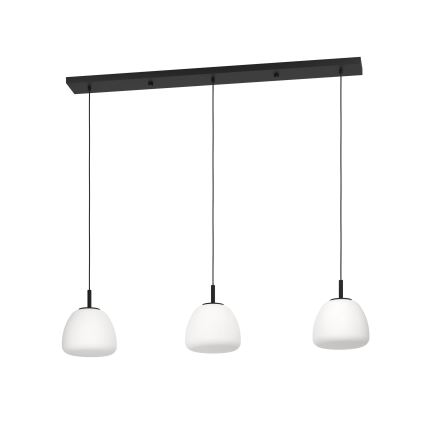 Eglo - Lámpara colgante 3xE27/40W/230V negro