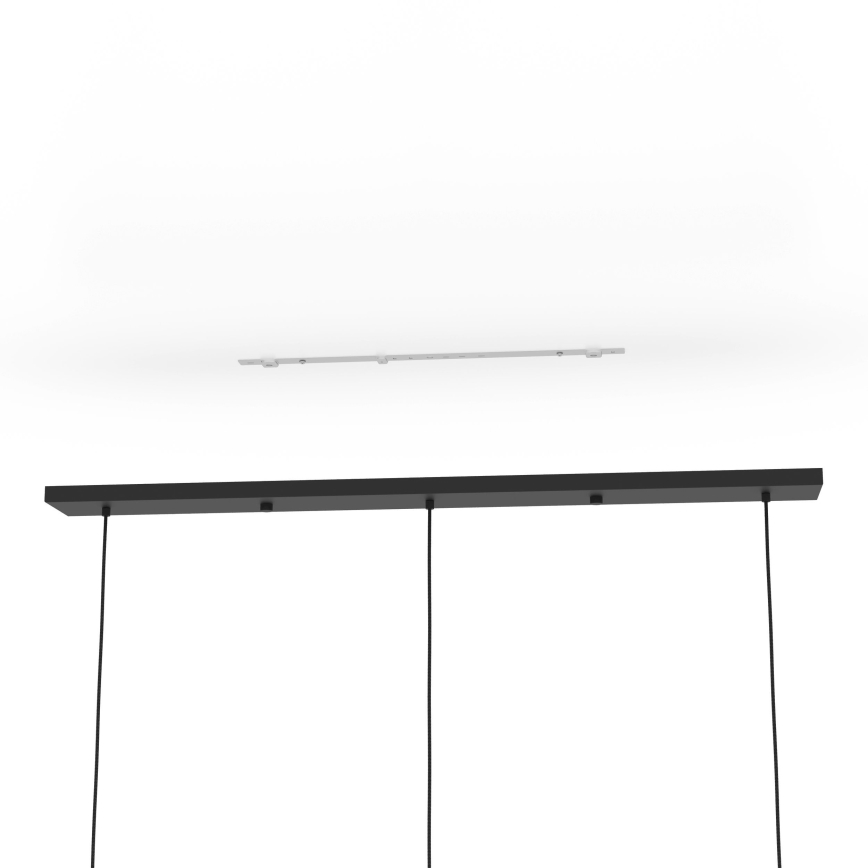 Eglo - Lámpara colgante 3xE27/40W/230V negro