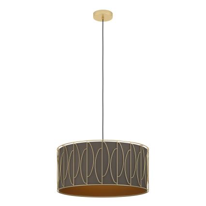 Eglo - Lámpara colgante 1xE27/40W/230V dorado/marrón