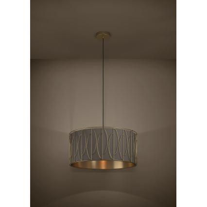 Eglo - Lámpara colgante 1xE27/40W/230V dorado/marrón