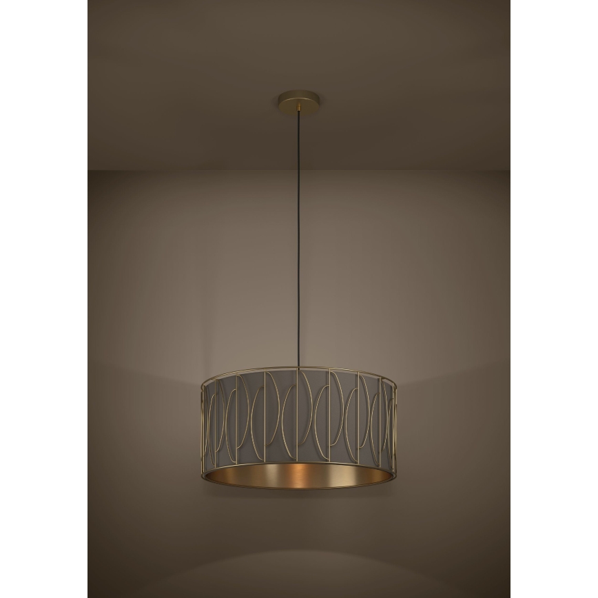 Eglo - Lámpara colgante 1xE27/40W/230V dorado/marrón