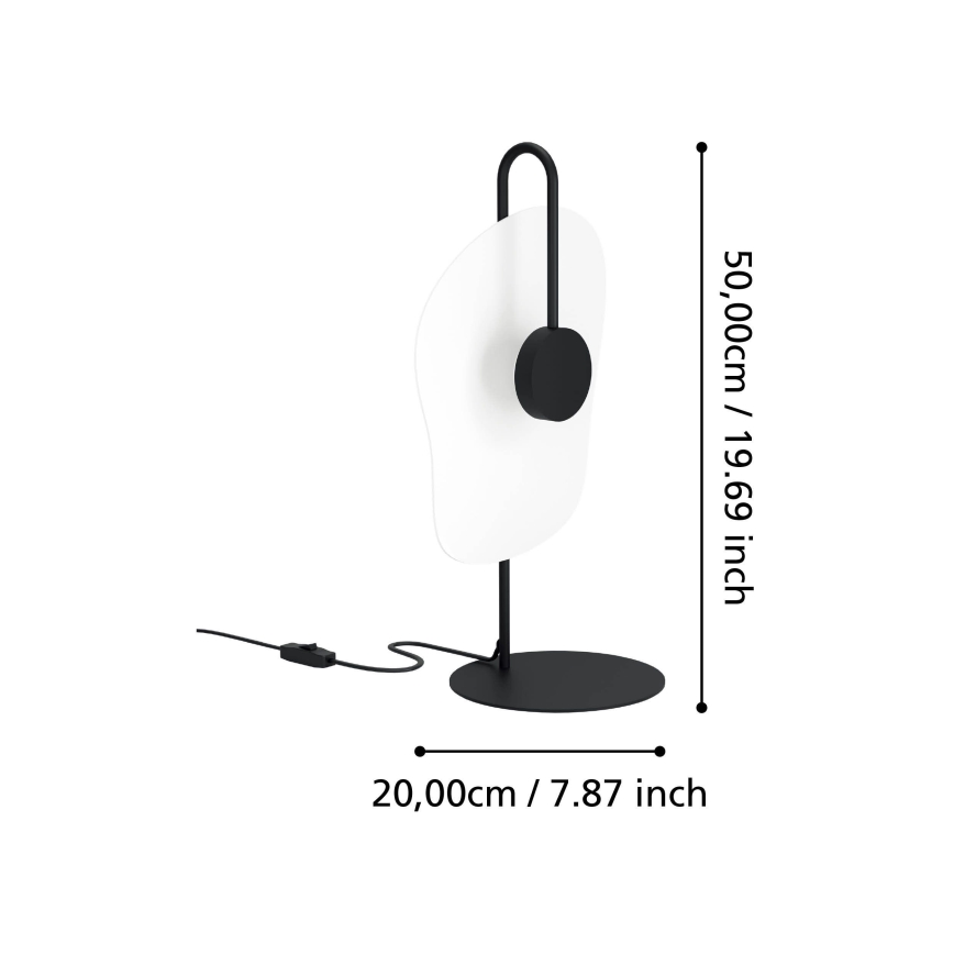 Eglo - Lámpara de mesa LED LED/5,4W/230V 3000K negro