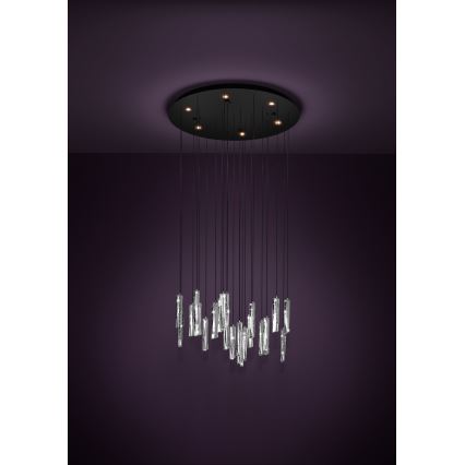Eglo - Lámpara de araña LED regulable 6xLED/4,2W/230V 3000K transparente