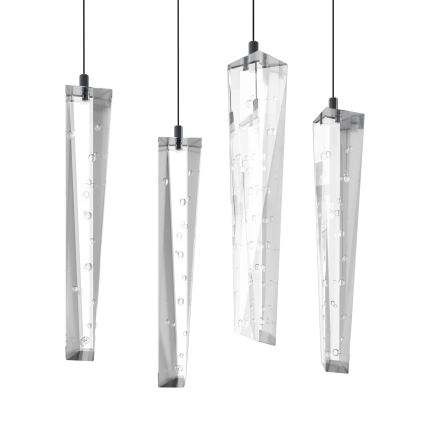 Eglo - Lámpara de araña LED regulable 6xLED/4,2W/230V 3000K transparente
