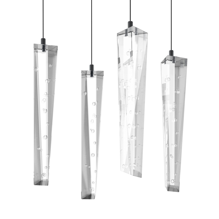 Eglo - Lámpara de araña LED regulable 6xLED/4,2W/230V 3000K transparente