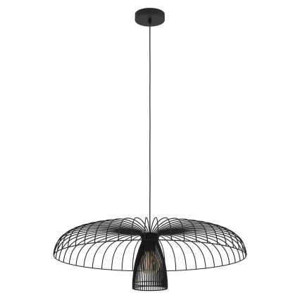 Eglo - Lámpara colgante 1xE27/60W/230V diá. 77 cm negro