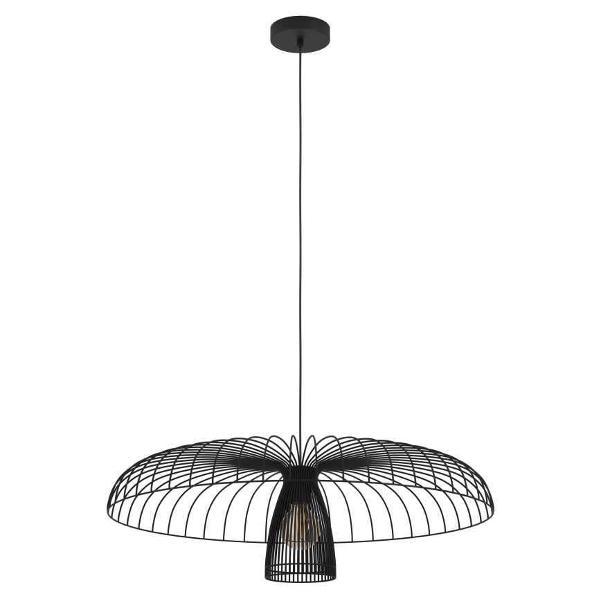Eglo - Lámpara colgante 1xE27/60W/230V diá. 77 cm negro