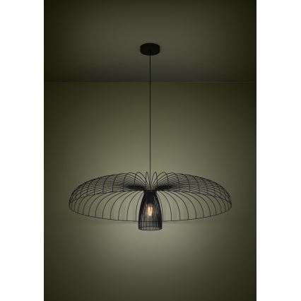 Eglo - Lámpara colgante 1xE27/60W/230V diá. 98,5 cm negro