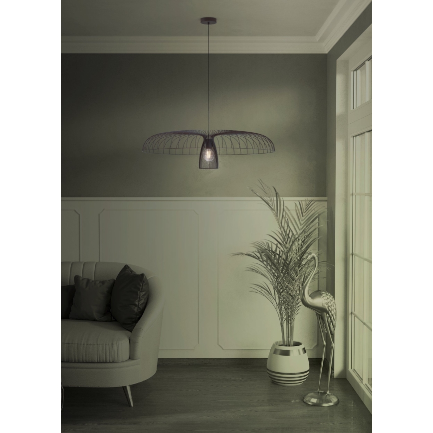 Eglo - Lámpara colgante 1xE27/60W/230V diá. 98,5 cm negro