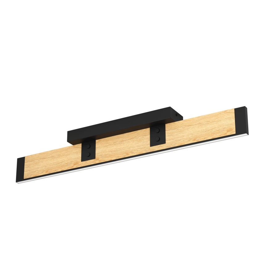 Eglo - Plafón LED regulable LED/27W/230V 3000K negro/marrón